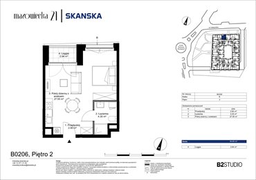 rzut mieszkanie na sprzedaż 35m2 mieszkanie Kraków, Krowodrza, ul. Mazowiecka 21