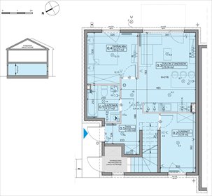 rzut mieszkanie na sprzedaż 53m2 mieszkanie Radzymin, Witosa