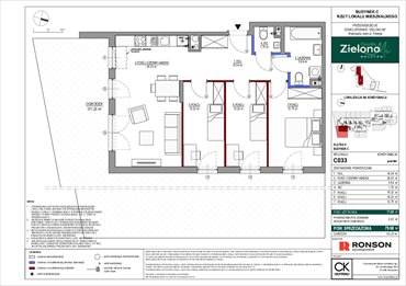 rzut mieszkanie na sprzedaż 78m2 mieszkanie Warszawa, Mokotów, ul. Polska 10