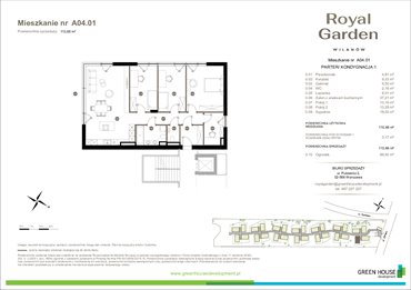 rzut mieszkanie na sprzedaż 110m2 mieszkanie Warszawa, Zdrowa 2