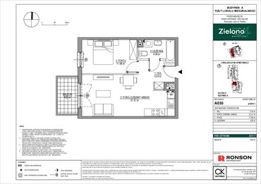 rzut mieszkanie na sprzedaż 44m2 mieszkanie Warszawa, Mokotów, ul. Polska 10