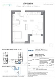 rzut mieszkanie na sprzedaż 40m2 mieszkanie Wrocław, Krzyki, Krakowska 112