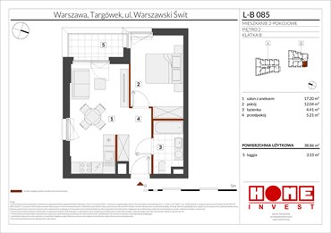 rzut mieszkanie na sprzedaż 39m2 mieszkanie Warszawa, Targówek, ul. Warszawski Świt