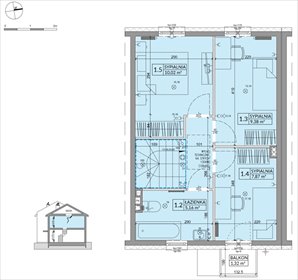 rzut dom na sprzedaż 78m2 dom Sulejówek, Szklarniowa