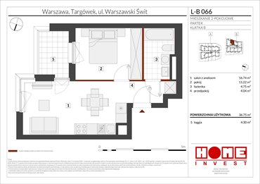 rzut mieszkanie na sprzedaż 37m2 mieszkanie Warszawa, Targówek, ul. Warszawski Świt