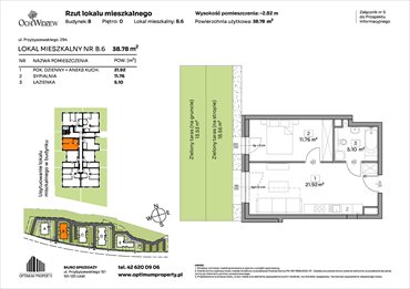 rzut mieszkanie na sprzedaż 39m2 mieszkanie Łódź, Widzew, Przybyszewskiego 292-300