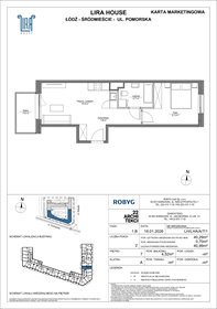 rzut mieszkanie na sprzedaż 40m2 mieszkanie Łódź, Pomorska 108