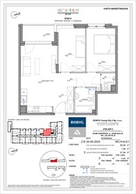 rzut mieszkanie na sprzedaż 56m2 mieszkanie Warszawa, Bemowo, Szeligowska