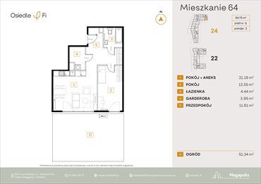 rzut mieszkanie na sprzedaż 55m2 mieszkanie Kraków, Rzemieślnicza 22-24