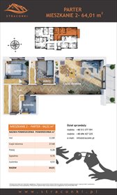 rzut mieszkanie na sprzedaż 64m2 mieszkanie Bielsko-Biała, Straconki, Straconki 59