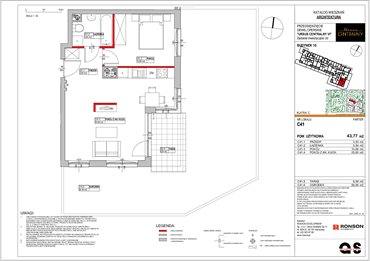 rzut mieszkanie na sprzedaż 44m2 mieszkanie Warszawa, Ursus, ul. Gierdziejewskiego 23