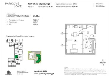 rzut mieszkanie na sprzedaż 29m2 mieszkanie Łódź, Bałuty-Doły, ul. Górnicza 12/14