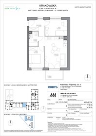 rzut mieszkanie na sprzedaż 55m2 mieszkanie Wrocław, Krzyki, Krakowska 112