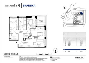 rzut mieszkanie na sprzedaż 92m2 mieszkanie Kraków, Krowodrza, ul. Mazowiecka 21
