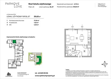 rzut mieszkanie na sprzedaż 30m2 mieszkanie Łódź, Bałuty-Doły, ul. Górnicza 12/14