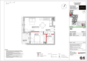 rzut mieszkanie na sprzedaż 38m2 mieszkanie Warszawa, Ursus, ul. Gierdziejewskiego 23