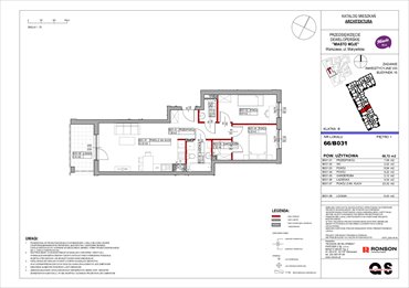 rzut mieszkanie na sprzedaż 59m2 mieszkanie Warszawa, Białołęka, Marywilska 68