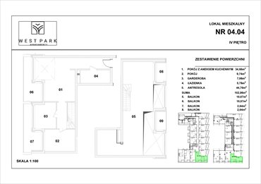 rzut mieszkanie na sprzedaż 55m2 mieszkanie Kołobrzeg, Wylotowa 6