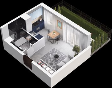 rzut mieszkanie na sprzedaż 27m2 mieszkanie Swarzędz, ul. Wrzesińska