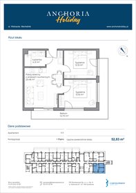 rzut mieszkanie na sprzedaż 53m2 mieszkanie Mechelinki, Wielopole 36-38