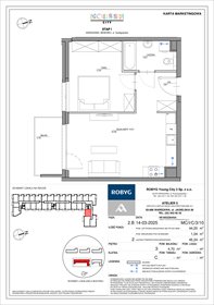 rzut mieszkanie na sprzedaż 44m2 mieszkanie Warszawa, Bemowo, Szeligowska