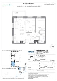 rzut mieszkanie na sprzedaż 63m2 mieszkanie Wrocław, Krzyki, Krakowska 112