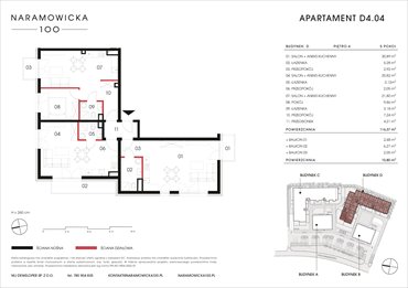 rzut mieszkanie na sprzedaż 116m2 mieszkanie Poznań, Winogrady, Naramowicka 100