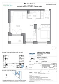 rzut mieszkanie na sprzedaż 49m2 mieszkanie Wrocław, Krzyki, Krakowska 112