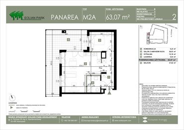 rzut mieszkanie na sprzedaż 63m2 mieszkanie Warszawa, Ursus, Ryżowa