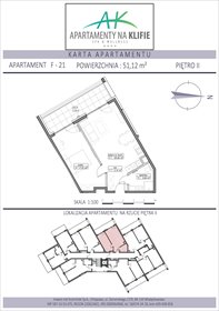 rzut mieszkanie na sprzedaż 51m2 mieszkanie Władysławowo, Żeromskiego 27