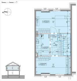 rzut dom na sprzedaż 64m2 dom Warszawa, Białołęka, Inna 4
