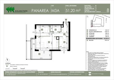rzut mieszkanie na sprzedaż 51m2 mieszkanie Warszawa, Ursus, Ryżowa
