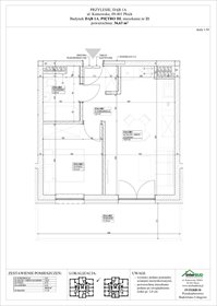rzut mieszkanie na sprzedaż 37m2 mieszkanie Płock, Góry, Kutnowska 28P, 28R