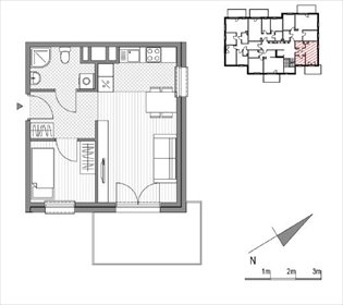 rzut mieszkanie na sprzedaż 33m2 mieszkanie Kraków, ul.Stawowa 242 i 242A