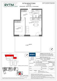 rzut mieszkanie na sprzedaż 41m2 mieszkanie Warszawa, Mokotów, Antoniewska 3B