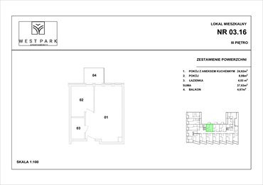 rzut mieszkanie na sprzedaż 38m2 mieszkanie Kołobrzeg, Wylotowa 6