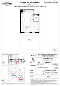 rzut mieszkanie na sprzedaż 42m2 mieszkanie Warszawa, Powstańców Śląskich