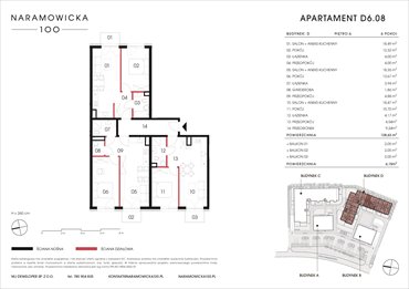 rzut mieszkanie na sprzedaż 129m2 mieszkanie Poznań, Winogrady, Naramowicka 100