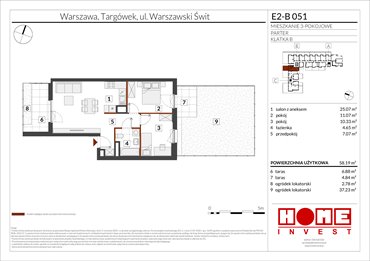 rzut mieszkanie na sprzedaż 58m2 mieszkanie Warszawa, Targówek, ul. Warszawski Świt