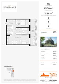 rzut mieszkanie na sprzedaż 64m2 mieszkanie Katowice, Bogucice - Dąbrówka Mała, Wiertnicza 32