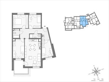rzut mieszkanie na sprzedaż 92m2 mieszkanie Kraków, Bronowice Wielkie, ul.Stawowa 246