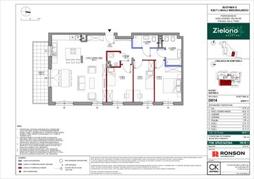 rzut mieszkanie na sprzedaż 99m2 mieszkanie Warszawa, Mokotów, ul. Polska 10