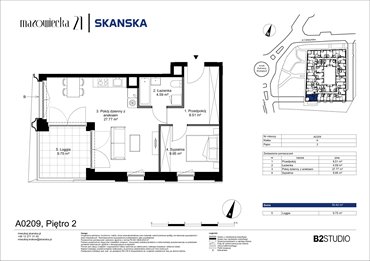 rzut mieszkanie na sprzedaż 51m2 mieszkanie Kraków, Krowodrza, ul. Mazowiecka 21