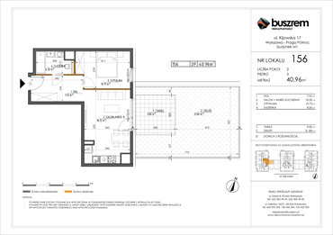 rzut mieszkanie na sprzedaż 41m2 mieszkanie Warszawa, Praga Północ, Kijowska 17