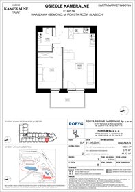 rzut mieszkanie na sprzedaż 40m2 mieszkanie Warszawa, Powstańców Śląskich
