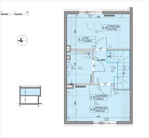 rzut dom na sprzedaż 62m2 dom Łódź, Mały Skręt