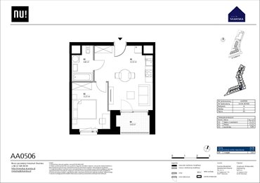 rzut mieszkanie na sprzedaż 41m2 mieszkanie Warszawa, Wola, Kolejowa