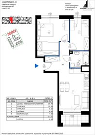 rzut mieszkanie na sprzedaż 58m2 mieszkanie Łódź, Retkinia, Maratońska 49C