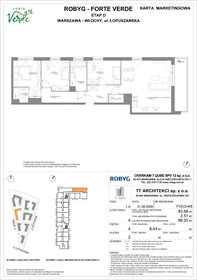rzut mieszkanie na sprzedaż 84m2 mieszkanie Warszawa, Włochy, Łopuszańska 28