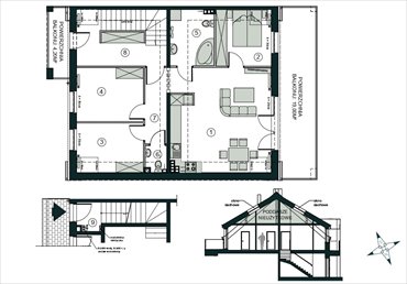 rzut mieszkanie na sprzedaż 73m2 mieszkanie Pogórze, Feliksa Dorsza